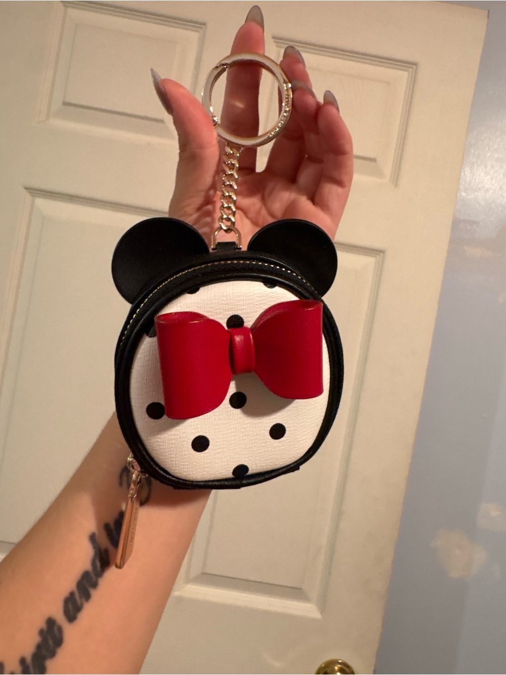 Kate Spade Disney Minnie Mouse Coin Pouch/Bag Charm Like New